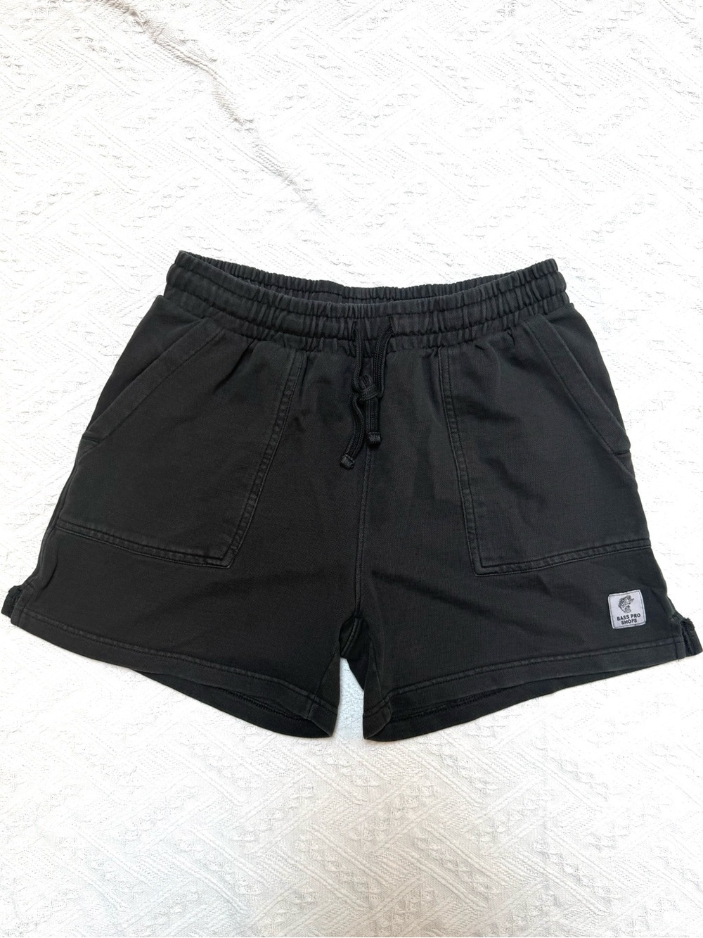 Bass Pro Shop Black Athletic Drawstring Shorts Size Small